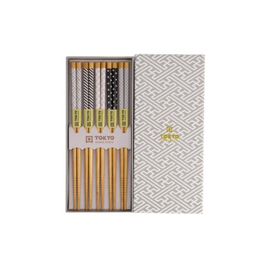 TDS, 5 Paar Essstäbchen, Pastellgrün, Art.-Nr. 21303