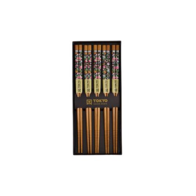TDS, 5 Paar Essstäbchen, Würfel schwarz weiß, Art.-Nr. 21305