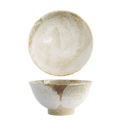 Yukishino Weiß/Braun Schale bei Tokyo Design Studio (Bild 1 von 5)