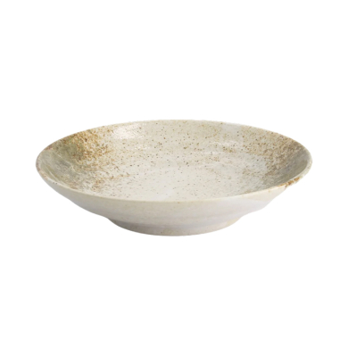 Deep Plate Yukishino White, Brown, Porcelain, Ø 23 cm, Item No. 21416