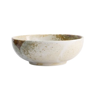 TDS, Yukishino Schale, Weiß/Braun, Ø 17,5x6,2cm, 800ml, Art.-Nr. 21420