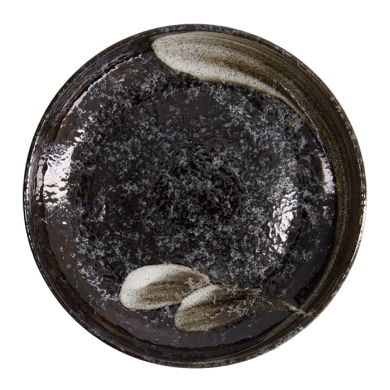 TDS, Pasta-Teller, Arahake Ø 22x4cm , schwarz/braun, Art.-Nr. 21436