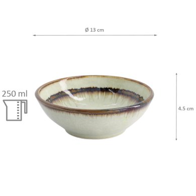 TDS, Schale, Wasabi, Hellgrün/Braun, Ø 13x4,5 cm, 250ml, Art.-Nr. 21453