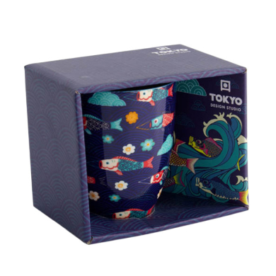 Ø 8.5x10.2cm 380ml  Kawaii Koinobori Mug W/Giftbox at Tokyo Design Studio (picture 1 of 4)