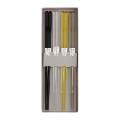 TDS, Chopstick Set 4 pair, Acrylic Brown, Item No. 21538