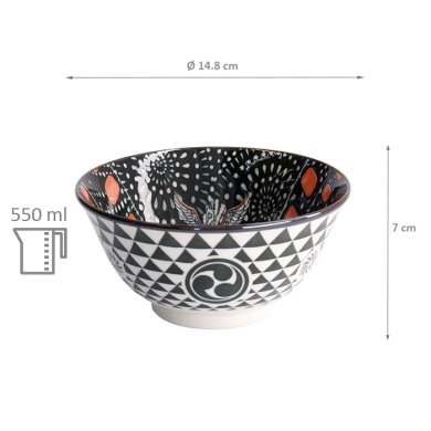 TDS, Asakusa, Bowl, Ø 14.8x7cm 550ml - Item No. 21553