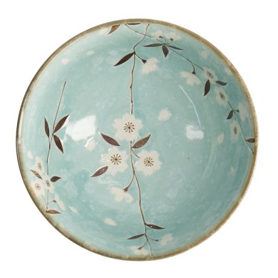 TDS, Bowl, Light Blue Sakura, Ø 17x9cm 900ml, Item No. 21589