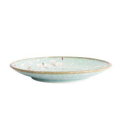 Plate Light Blue Sakura, Porcelain, Ø 26 cm, Item No. 21591