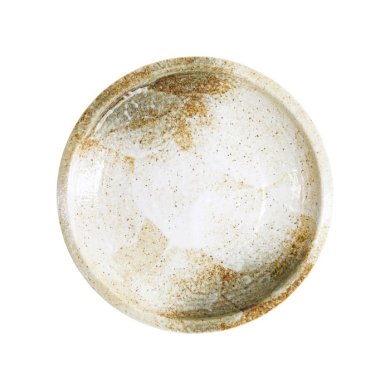 Plate Yukishino White, Brown, Porcelain, Ø 24.8 cm, Item No. 21611