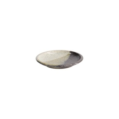 Plate Oboro Yamakage Black, Brown, White, Stoneware, Ø 14 cm, Item No. 21618