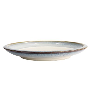 TDS, Large Round Plate, Unkai, White/Blue, Ø 24.8 x 3.5cm, Item No. 21623