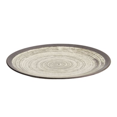 Black/White Asashio Large Round Plate at Tokyo Design Studio (picture 2 of 6)