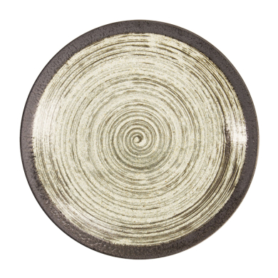 Black/White Asashio Large Round Plate at Tokyo Design Studio (picture 3 of 6)