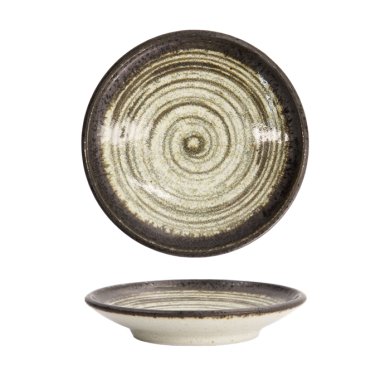 Schwarz/Weiß Asashio Runder Teller bei Tokyo Design Studio (Bild 1 von 6)