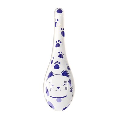 13.8x4.8cm Kawaii Blue Maneko Spoon at Tokyo Design Studio (picture 2 of 4)