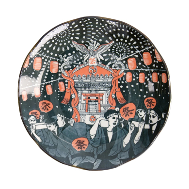 TDS, Runder Teller, Asakusa, Matsuri, Ø 25x3cm , Art.-Nr. 21786