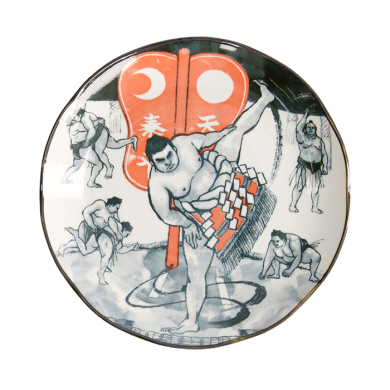 TDS, Round Plate, Asakusa, Sumo, Ø 25x3cm, Item No. 21790