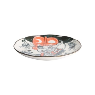 Teller Asakusa Sumo Weiß/Rot/Schwarz, Porzellan, Ø 25 cm, Art.-Nr. 21790