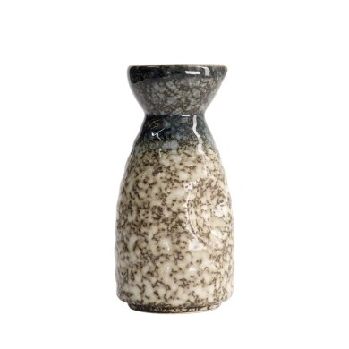 TDS, Sake Bottle, Tajimi, Grey/White, 11.2cm, Item No. 21826