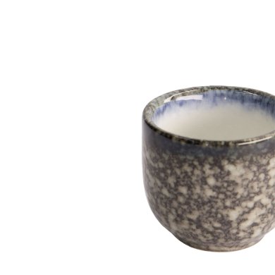 TDS, Sake Cup, Tajimi, Grey/White, 5x4.2cm 50ml, Item No. 21827