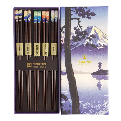 TDS, 5 Paar Essstäbchen, Geschenkset, Fuji, Art.-Nr. 21881