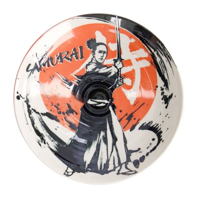 TDS, Pasta Teller, Asakusa, Samurai, Ø  21x5cm, Art.-Nr. 21884
