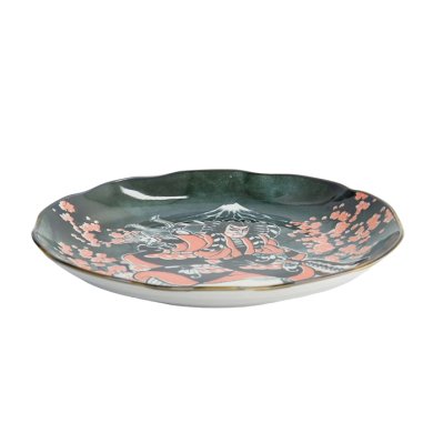 TDS, Round Plate, Asakusa, Kabuki, Ø 25 x 3 cm - Item No. 21888