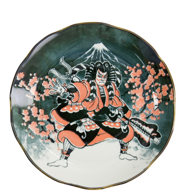 TDS, Round Plate, Asakusa, Kabuki, Ø 25 x 3 cm - Item No. 21888