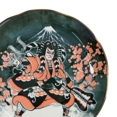 TDS, Round Plate, Asakusa, Kabuki, Ø 25 x 3 cm - Item No. 21888