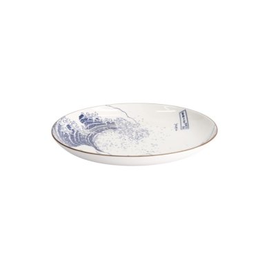 Teller Hokusai Nami Blau/Weiß, Porzellan, Ø 21,6 cm, Art.-Nr. 21890