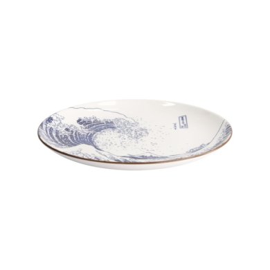 Teller Hokusai Nami Blau/Weiß, Porzellan, Ø 25,2 cm, Art.-Nr. 21891
