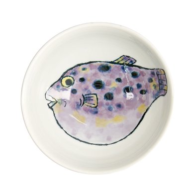 TDS, Ramen Bowl, Seafood, Ø 18.5 x 8.2 cm, 1200 ml, Blowfish Fugu, Purple - Item No. 21938