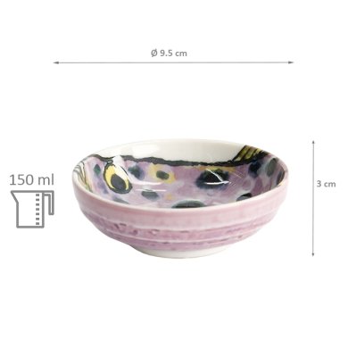 TDS, Saucenschale, Seafood, Ø 9,5 x 3 cm 150 ml, Blowfish Fugu, Lila - Art Nr. 21940