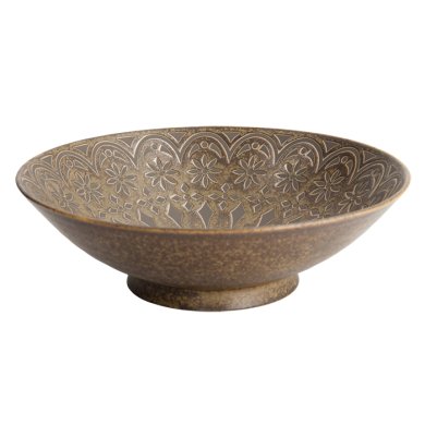 TDS, Zahra Shallow Bowl, Mixed Bowls, Brown, Ø 24x7.5 cm, Item No. 21974