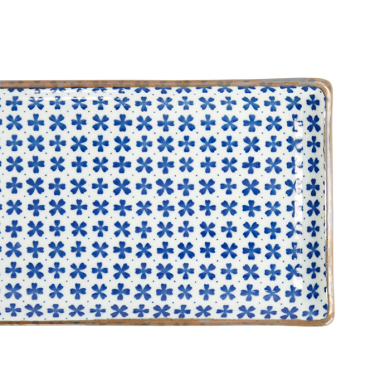 TDS, Square Plate, Japan Flower Sakura, 21 cm x 13.5 cm, Item No. 22005