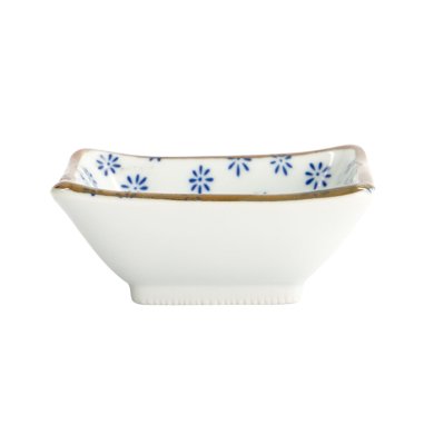 Square Sauce Bowl Japan Flower Mizu, Porcelain, 8.5 cm, Item No. 22008