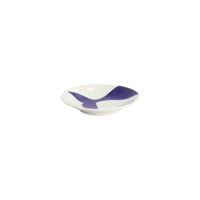 Plate Kawaii Whale Blue, White, Porcelain, Ø 13.7 cm, Item No. 22080