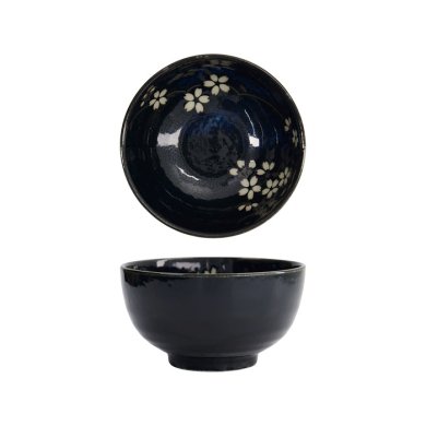 Rice Bowl Cobalt Blue Sakura, Porcelain, 600 ml