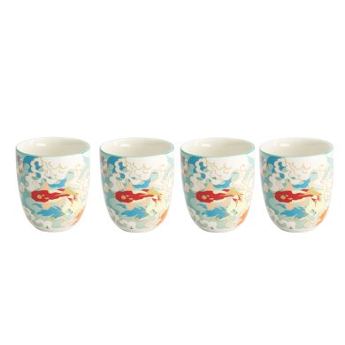 TDS, Mug W/Giftbox Set, Kawaii Goldfish, 4-piece set, Ø7x8cm 170ml, Item No. 22121