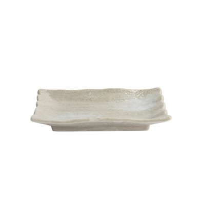 Sushi Plate Ash White, Porcelain, 15.5 × 11 × 2.5 cm, Item No. 22243