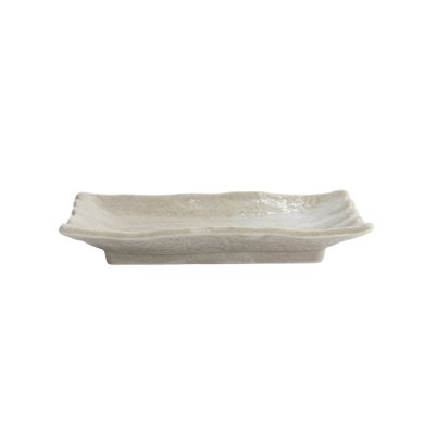 Sushi Plate Ash White, Porcelain, 15.5 × 11 × 2.5 cm, Item No. 22243
