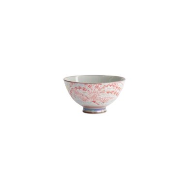 Rice Bowl Kawaii Luster Phoenix Red, Porcelain, 300 ml, Item No. 22255