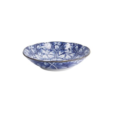 Pasta Plate Hana Blue Dami Botan, Porcelain, Ø 21 cm, Item No. 22266