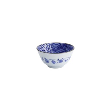 Rice Bowl Natsu Shozui Blue, White, Ceramic, Ø 12 cm, Item No. 22317