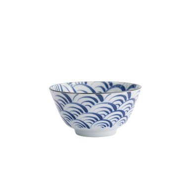TDS, Rice Bowl, Natsu Nami, Ø 12 x 6.4 cm, Blue/White - Item No. 22335