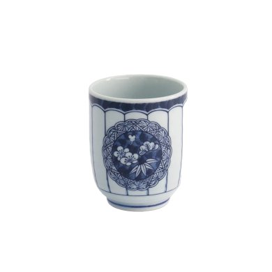 Tasse Blau/Wei&szlig;, Porzellan, 160 ml