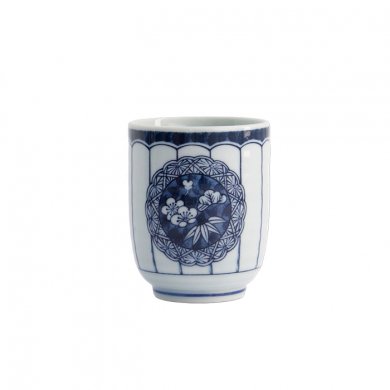 Tasse Blau/Weiß, Porzellan, 160 ml, Art.-Nr. 22455