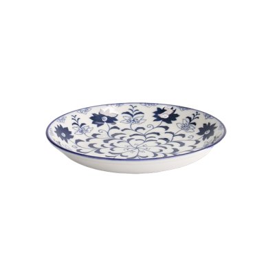 TDS, Round plate, Tokyo Blue Botan, Ø16.5x2.7cm, Item No. 22613