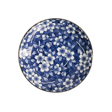 TDS, Round plate, Tokyo Blue Sakura, Ø 16.5x2.7 cm, Item No. 22631