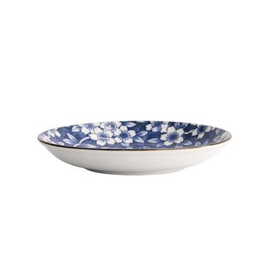 TDS, Round plate, Tokyo Blue Sakura, Ø 16.5x2.7 cm, Item No. 22631